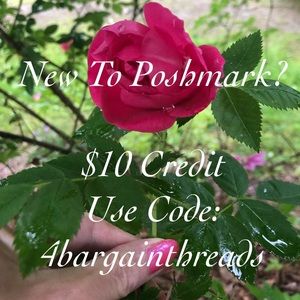New To Poshmark? Sign Up With Code 4bargainthreads To Receive Free $10 Credit